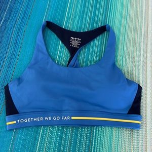 Peloton Together We Go Far Cadent Twist Back Bra